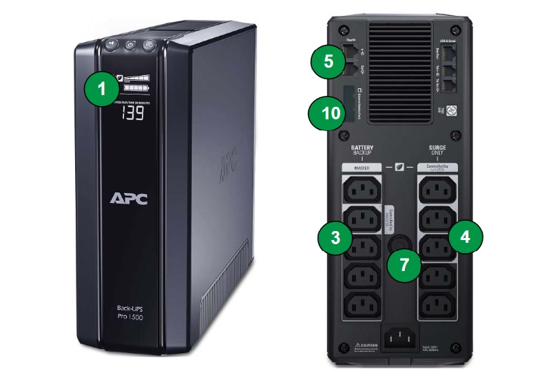 Bộ lưu điện APC BR1500GI 1500VA (1.5KVA/865W)