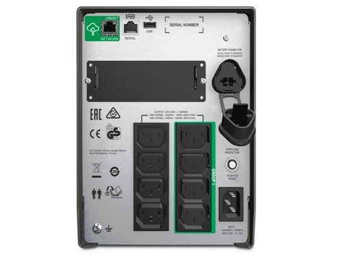 Mặt sau của UPS APC SMT1000IC
