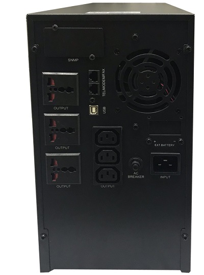 Mặt sau của Bộ lưu điện APOLLO AP630 3000VA sóng sin chuẩn