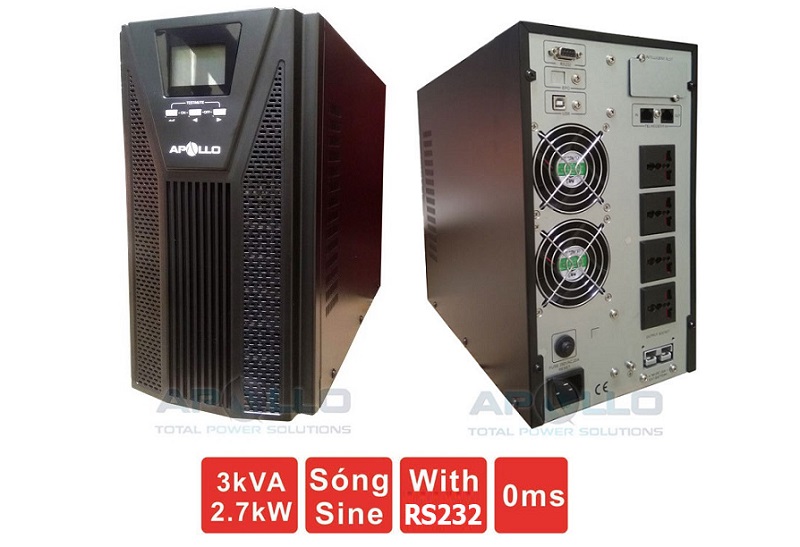 Bộ lưu điện APOLLO AP9103S 3KVA 2700W