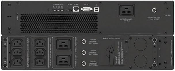 Mặt sau của Delta RT-6K UPS602R2RT0B035 6KVA/6KW 