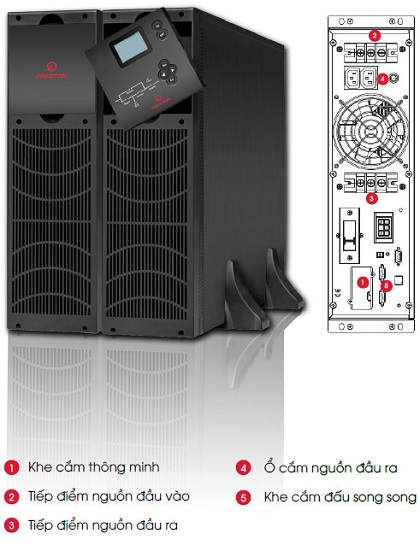 Bộ Lưu Điện FREDTON F99VRTX-6K 6KVA/5400W (Rack/Tower)