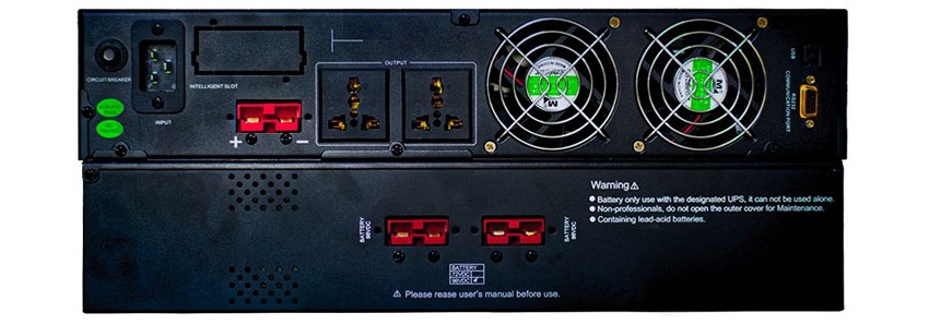 Mặt sau của Bộ lưu điện HYUNDAI HD-3KR9 3000VA/2700W (Rackmount)