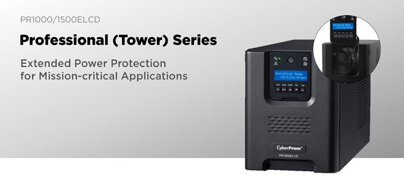 Bộ Lưu Điện UPS CyberPower PR1000ELCD 1000VA/900W Chính Hãng