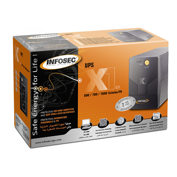 Bộ Lưu Điện UPS INFOSEC X1 EX USB 700VA Chính Hãng