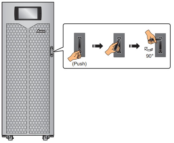 Thiết kế cửa mở mặt trước UPS DELTA - Ultron HPH Series