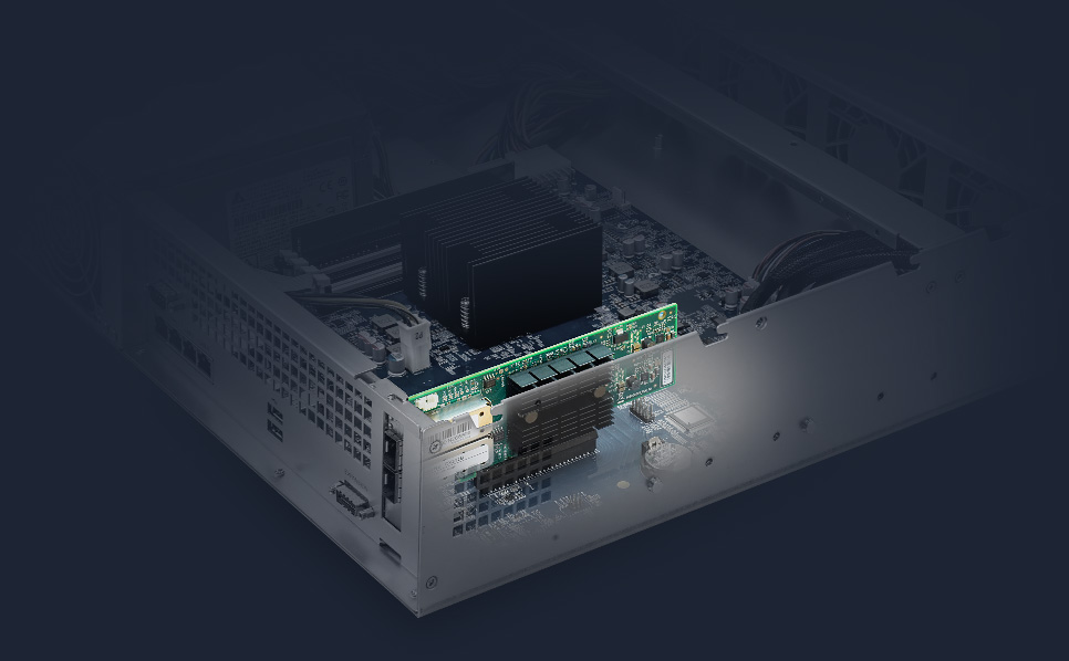 RS2418RP+ được trang bị vi xử lý 4 nhân Intel Atom C3538