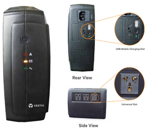 Hình ảnh thiết kế bộ lưu điện VERTIV Liebert itON PSA650-SOHO