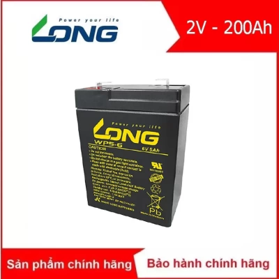 Ắc quy kín khí (VRLA AGM) Long 2V 200Ah (MSK200)