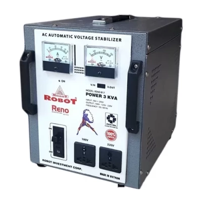 Ổn áp Robot Reno 3KVA (60V-240V) 1 pha