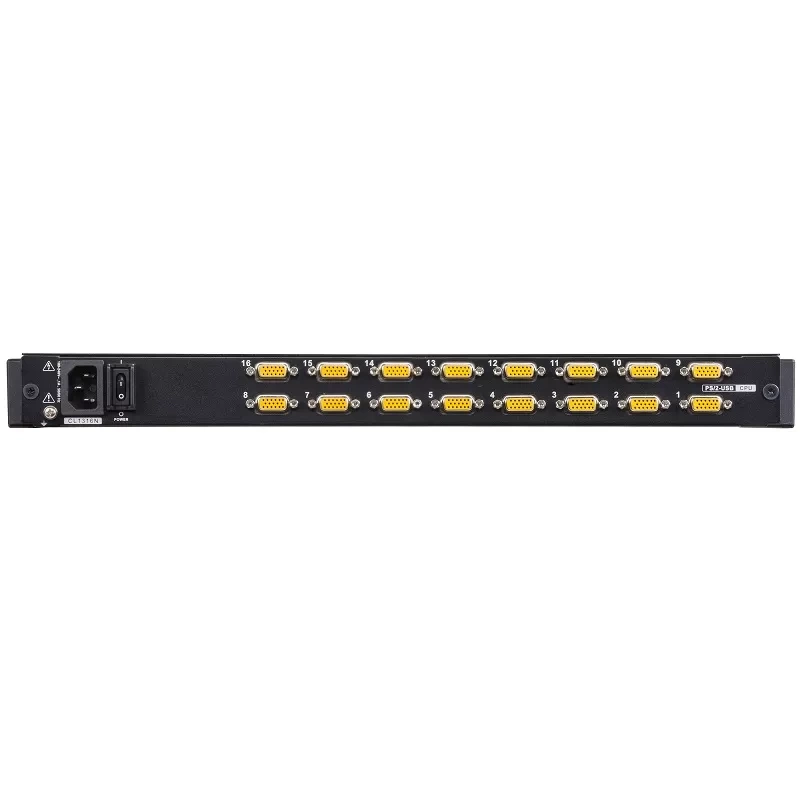 Bộ chuyển đổi KVM LCD đơn 8/ 16 cổng PS/2-USB VGA ATEN