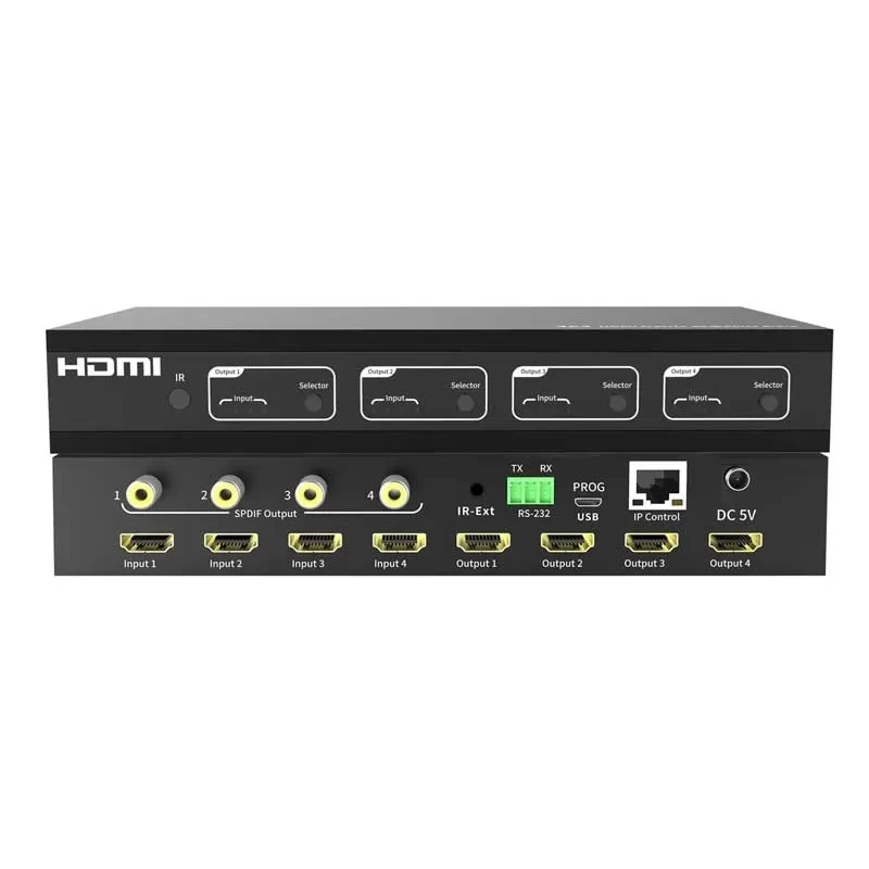 ANGUSTOS KVM0404K6P - 4K HDMI Matrix Switch 4 x 4