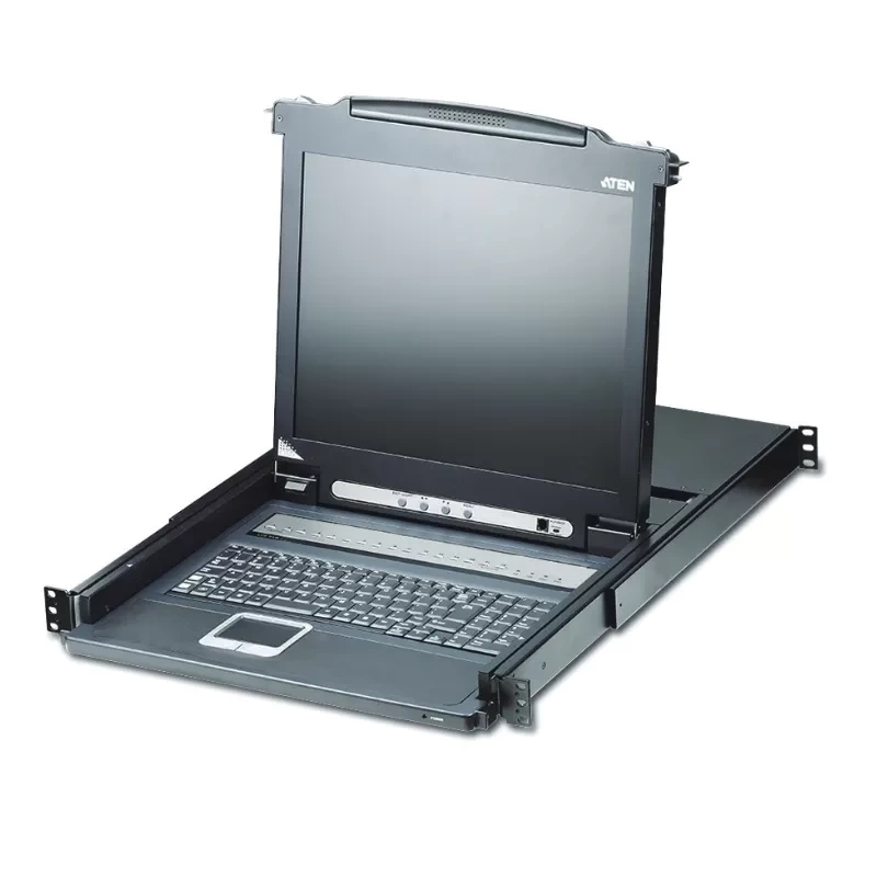 ATEN 8 / 16 - Port PS/2-USB VGA Single Rail LCD KVM Switch