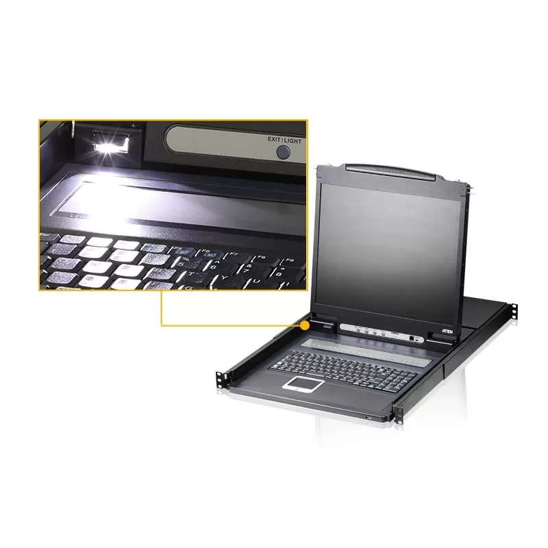 Bộ chuyển đổi KVM LCD đơn 8/ 16 cổng PS/2-USB VGA ATEN