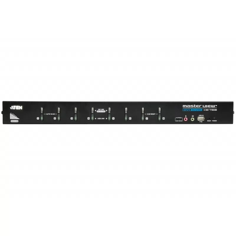 Bộ chuyển đổi KVM USB DVI/Audio 8 cổng ATEN CS1768