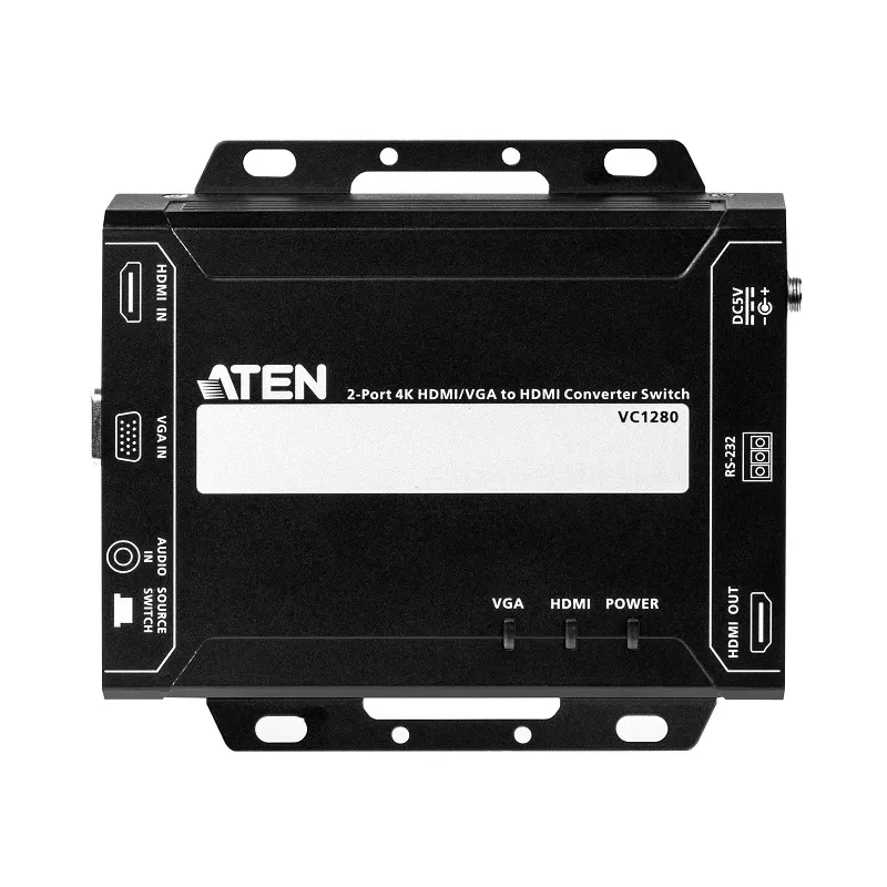 Bộ chuyển đổi Switch HDMI/VGA sang HDMI 2 cổng 4K ATEN VC1280