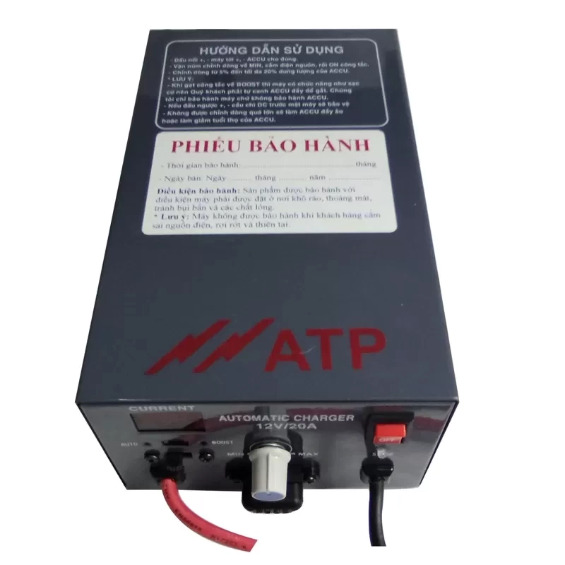 Máy sạc bình ắc quy tự động 12V/20A
