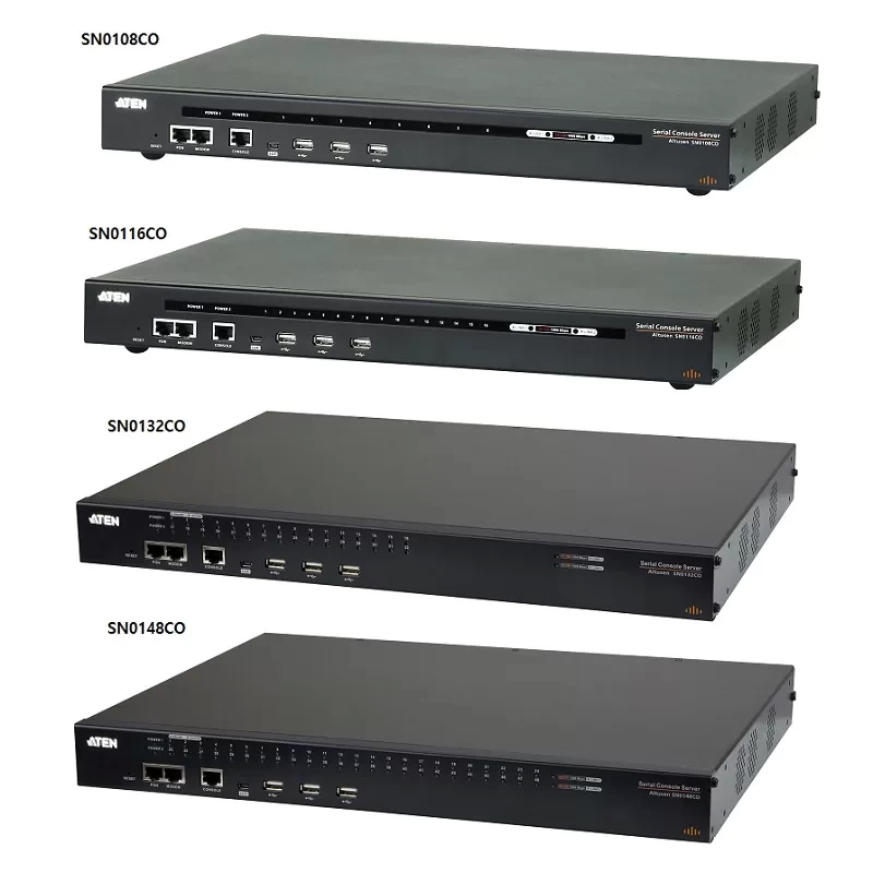 8/16/32/48-Port Serial Console Server ATEN SN01xxC