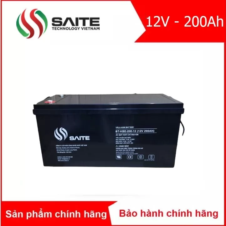 Bình ắc quy kín khí SAITE 12V - 200Ah (BT-HSE-200-12)