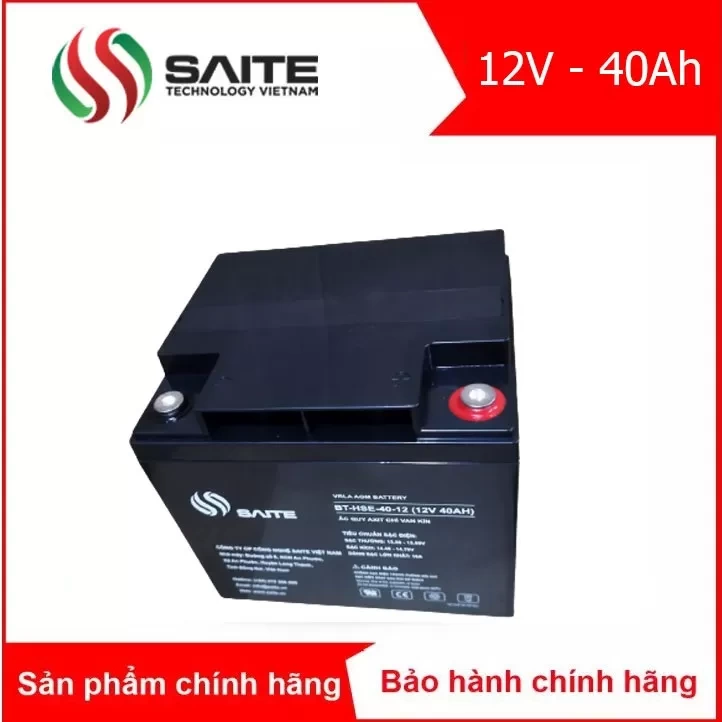 Bình ắc quy kín khí SAITE 12V - 40Ah (BT-HSE-40-12)