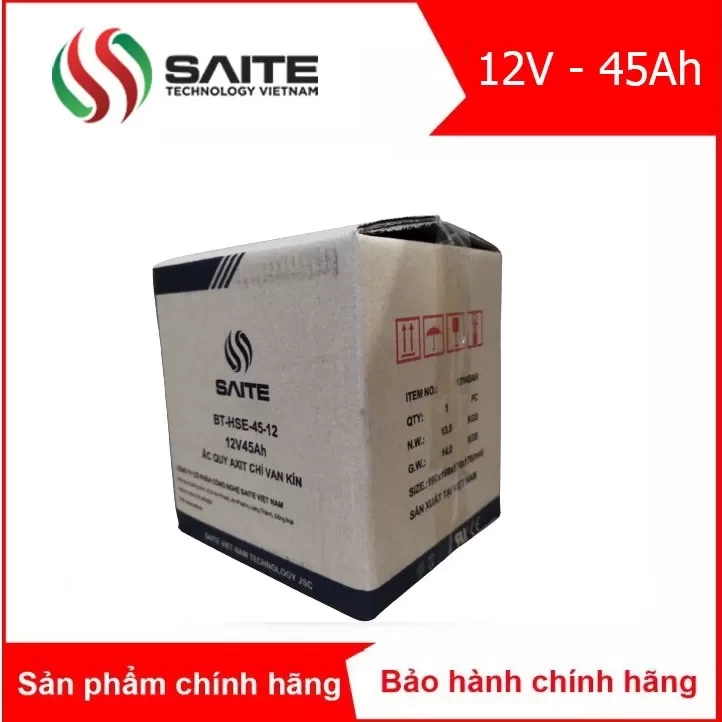 Bình ắc quy kín khí SAITE 12V - 45Ah (BT-HSE-45-12)