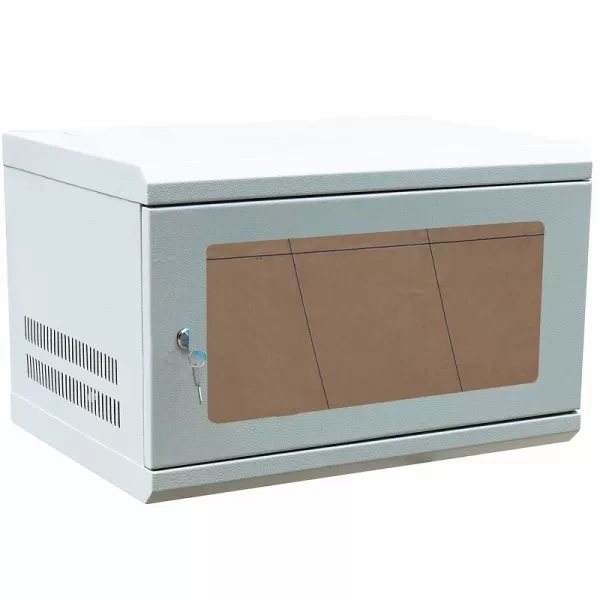 Tủ rack treo tường 19 inch 6U D400 TMC TM640WMC cửa mica