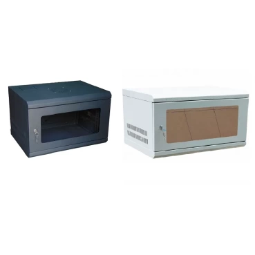 Tủ rack treo tường 19 inch 6U D400 TMC TM640WMC cửa mica