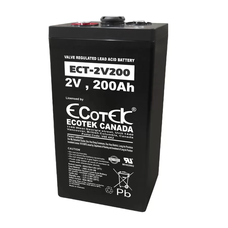 Ắc quy ECOTEK ECT-2V200 2V-200AH