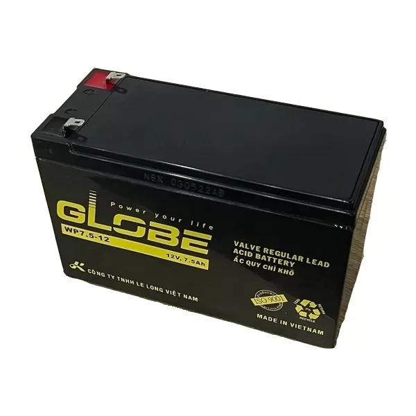 Ắc quy kín khí Globe 12V-7.5Ah (WP7.5-12)