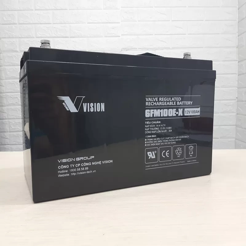 Ắc quy VISION 6FM100E-X 12V-100Ah