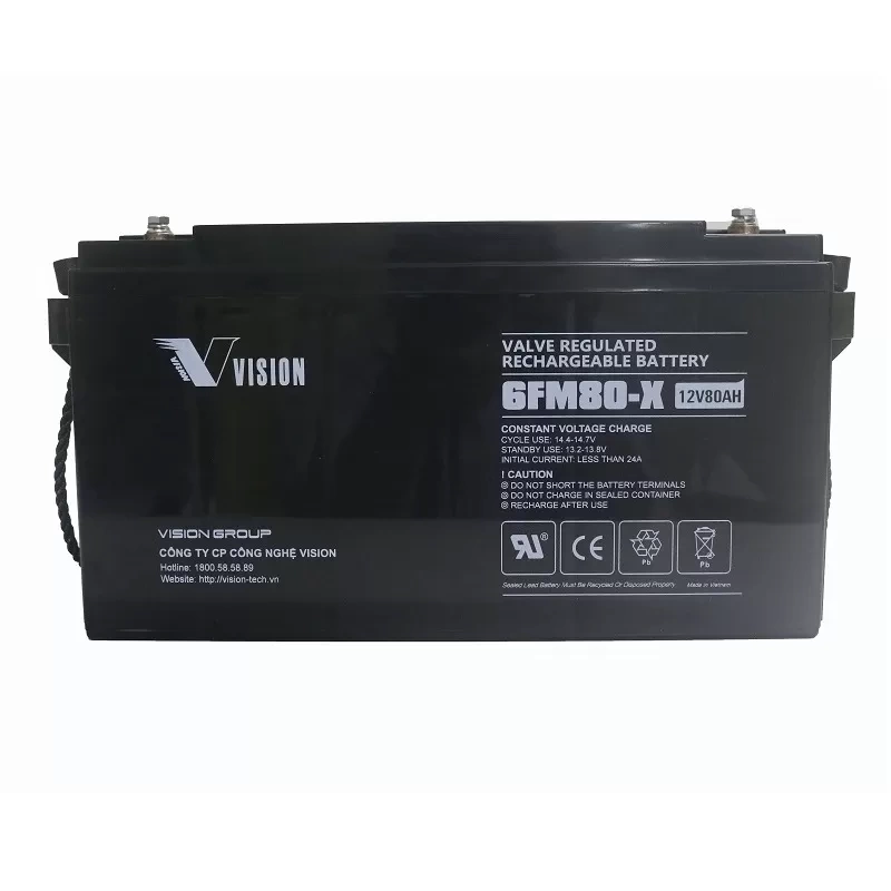 Ắc quy VISION 6FM80-X 12V-80Ah