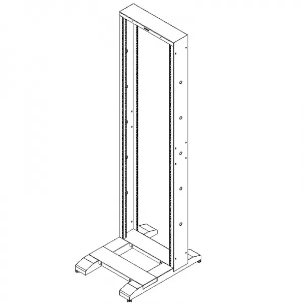 Tủ rack 36U VIETRACK 2 Post Open Rack VRO36G200