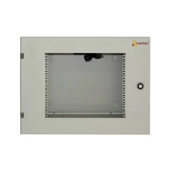 Tủ rack treo tường 12U C-CLASS Amtec AMW12 cửa mica trắng