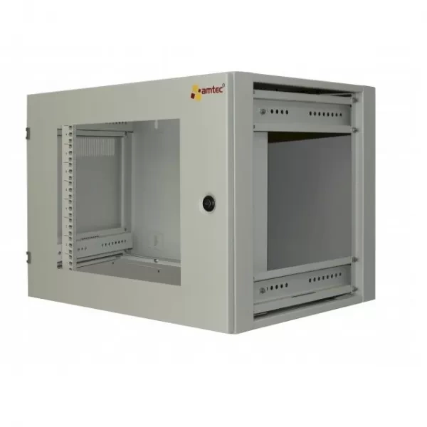 Tủ rack treo tường 15U C-CLASS Amtec AMW15 cửa mica trắng