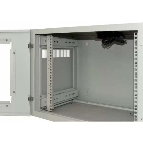 Tủ rack treo tường 15U C-CLASS Amtec AMW15 cửa mica trắng