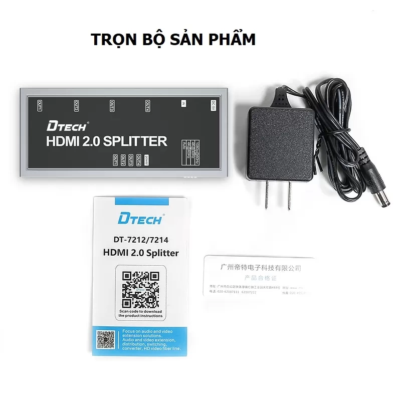 Bộ chia HDMI DT-7214 (2.0)