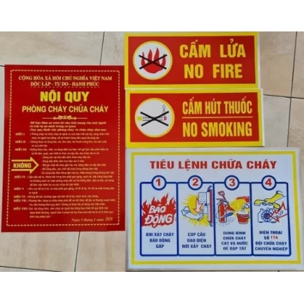 Cấm lửa, cấm thuốc Bảo H&agrave;nh 12 Th&aacute;ng