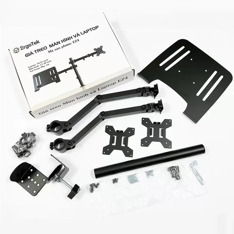 Giá Treo Màn Hình Kèm Giá Đỡ Laptop Ergotek EZ4 17 - 32 inch