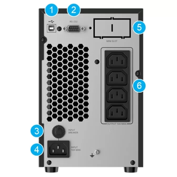 Bộ lưu điện UPS Delta NX-2K 2kVA/1.8kW (UPA202N2NX0B035)