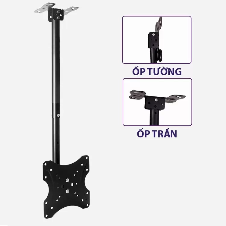Giá treo tivi thả trần xoay 360 độ E525 32 - 43 inch