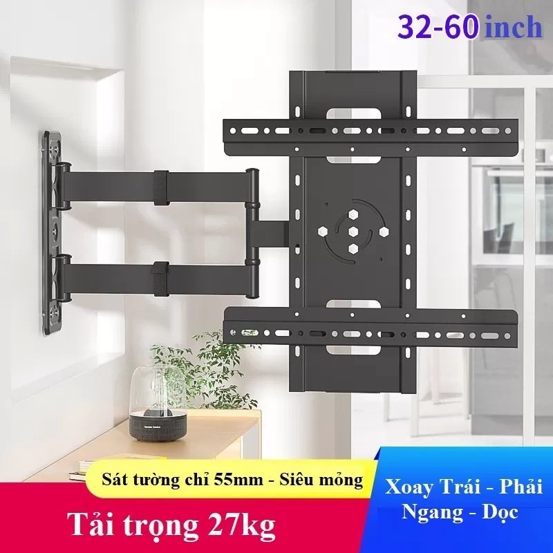 Giá treo tivi xoay trái phải - ngang dọc E85-Pro 32 - 60 inch
