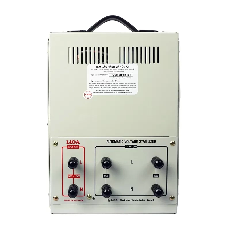 Ổn áp LIOA DRI-7500II 5KVA 1 pha hàng mới 100%