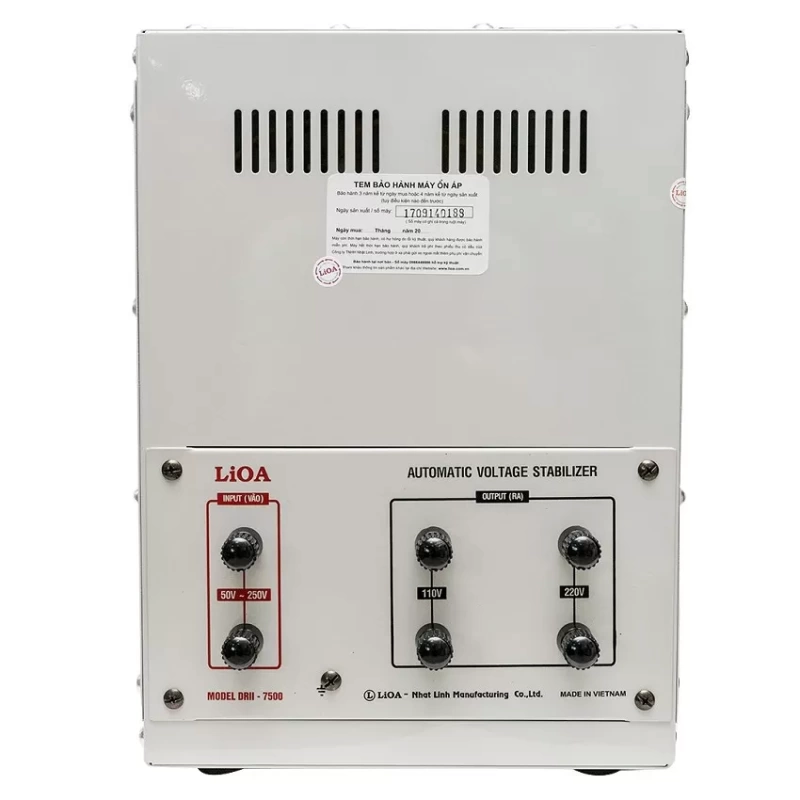 Ổn áp LIOA DRII-7500II 7.5KVA dòng 1 pha
