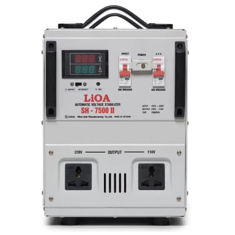 Ổn áp LIOA SH-7500II 7,5KVA dòng 1 pha