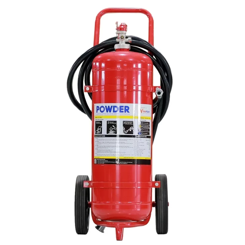 Xe đẩy chữa ch&aacute;y bột ABC 35kg Vinafoam VP35