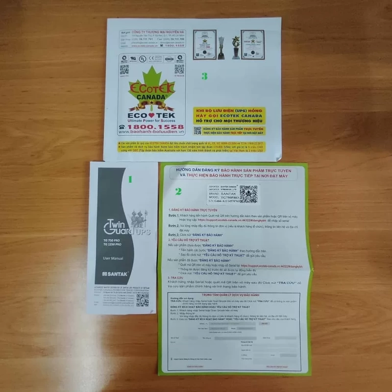 Bộ lưu điện Santak TG 750 PRO (750VA/300W)